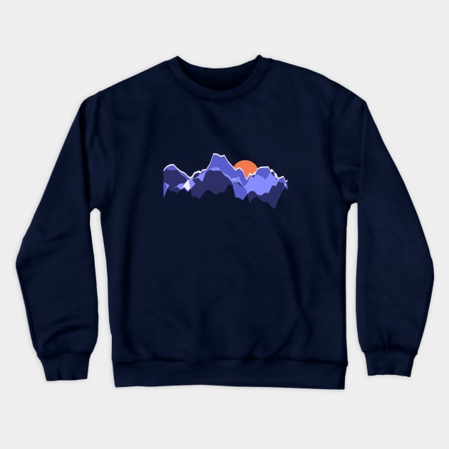 Mountainscape Crewneck Sweatshirt by Kidconoid